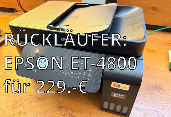 Rückläufer Angebot: Multifunktionsdrucker Epson EcoTank 4800